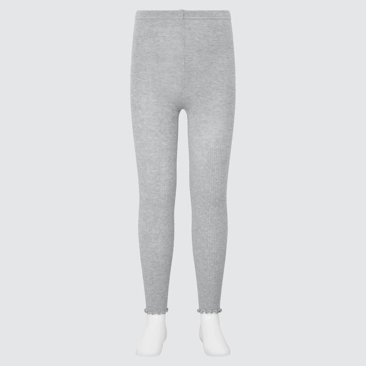 Uniqlo Rebrovaný Ankle Length (2021 Season) Leginy Detske Siva | DXMWVG-581