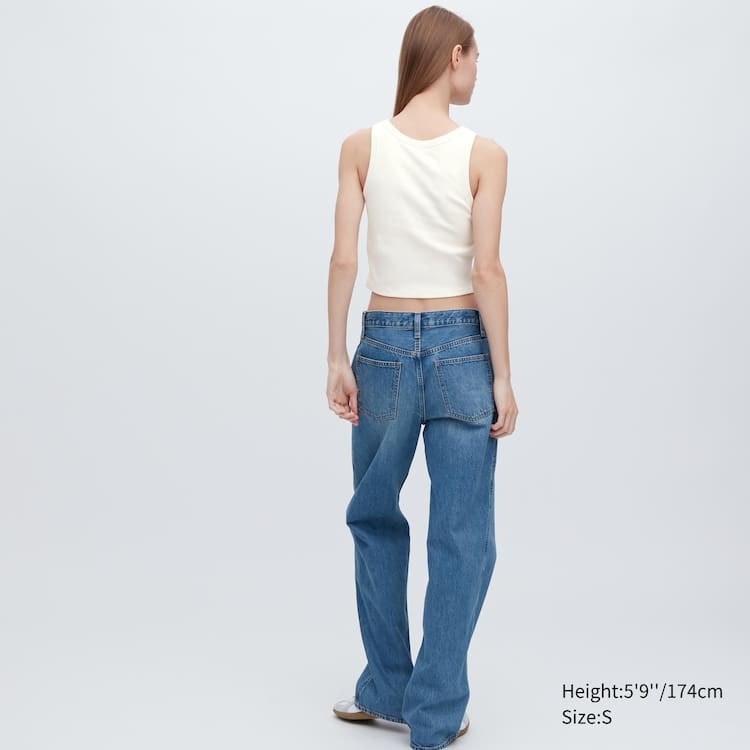 Uniqlo Rebrovaný Cropped Bez Rukavov Podprsenky Damske Biele | RQDAVM-384