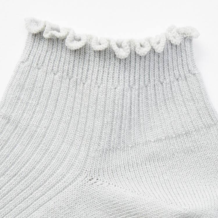 Uniqlo Rebrovaný Kratke (Three Pairs) Ponozky Detske Ruzove Zelene Siva | HFSCEO-829