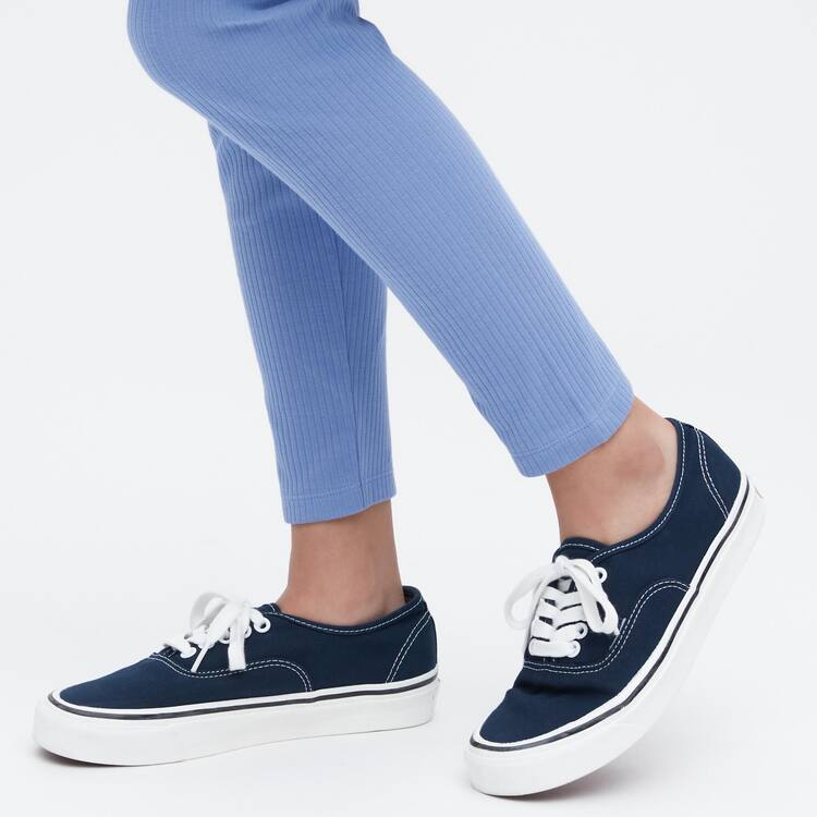 Uniqlo Rebrovaný Leginy Detske Modre | CPMRIW-729
