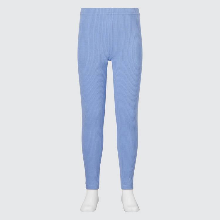 Uniqlo Rebrovaný Leginy Detske Modre | CPMRIW-729