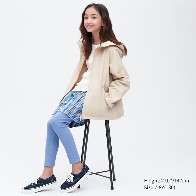 Uniqlo Rebrovaný Leginy Detske Modre | FYXNED-382