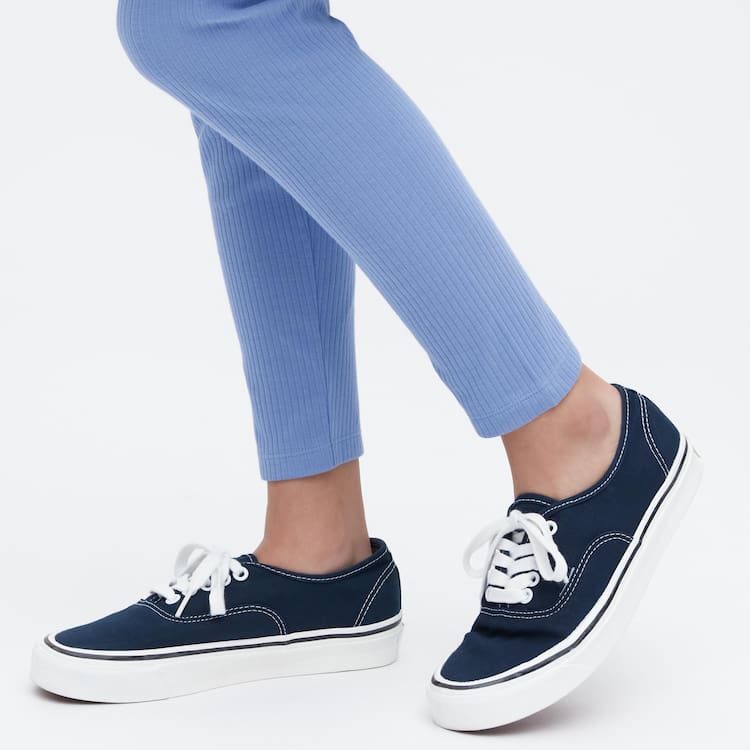 Uniqlo Rebrovaný Leginy Detske Modre | FYXNED-382