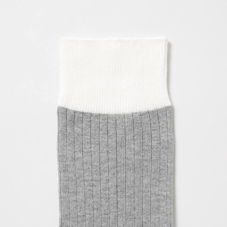 Uniqlo Rebrovaný Ponozky Panske Siva | IYSTDB-013