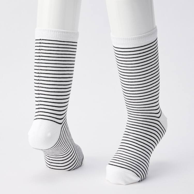 Uniqlo Regular (3 Pairs) Ponozky Detske Biele Čierne Modre | ZVMTRO-439