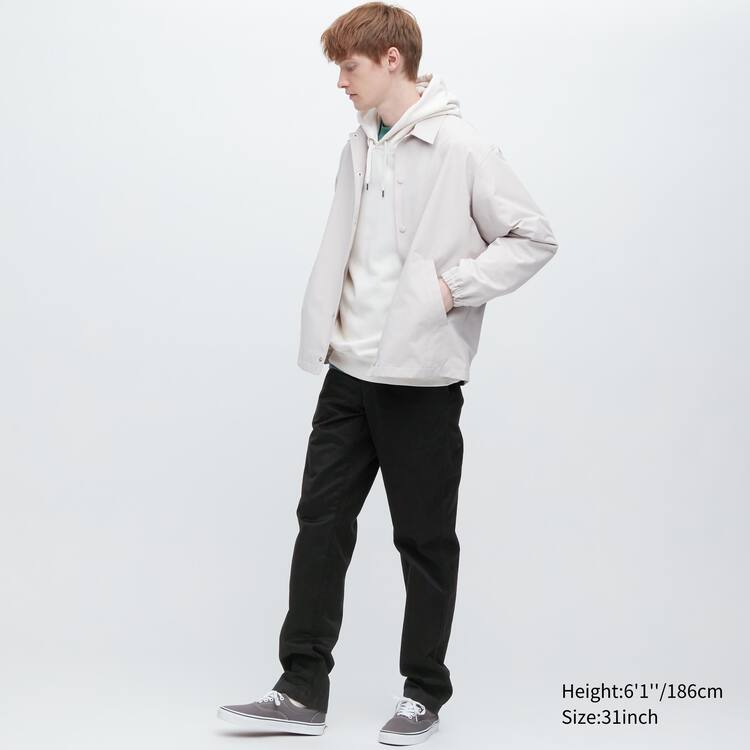 Uniqlo Regular Fit Chino Nohavice Panske Čierne | UVJLKC-357