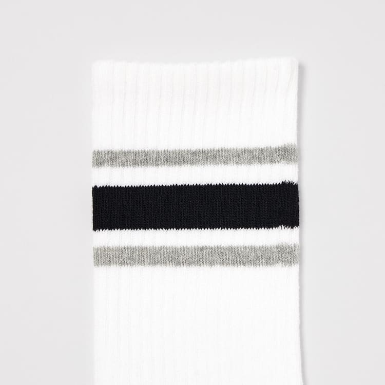 Uniqlo Regular (Three Pairs) Ponozky Detske Biele Čierne Siva | AQPTWC-739