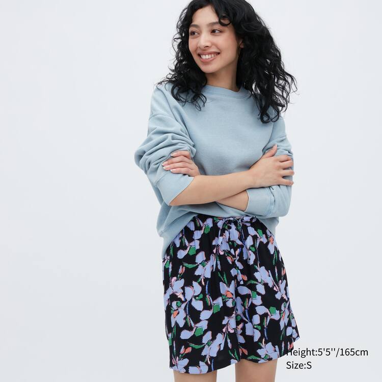 Uniqlo Relaco Kratke Sortky Damske Čierne | BTLDJZ-136