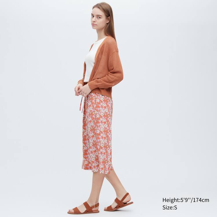 Uniqlo Relaco Surf Floral Print 3/4 Loungewear Damske Ruzove | HCWUXO-138