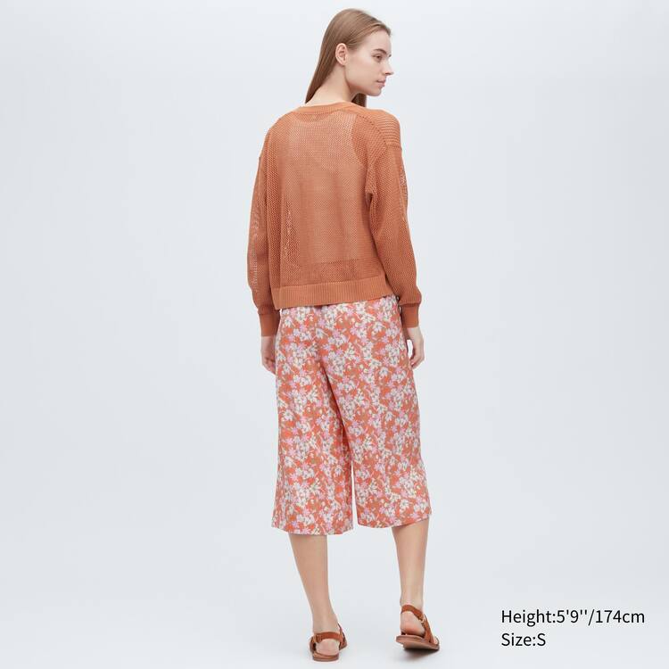 Uniqlo Relaco Surf Floral Print 3/4 Loungewear Damske Ruzove | HCWUXO-138