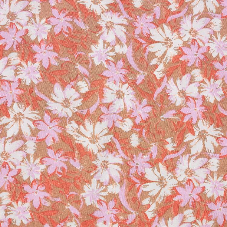 Uniqlo Relaco Surf Floral Print 3/4 Loungewear Damske Ruzove | HCWUXO-138