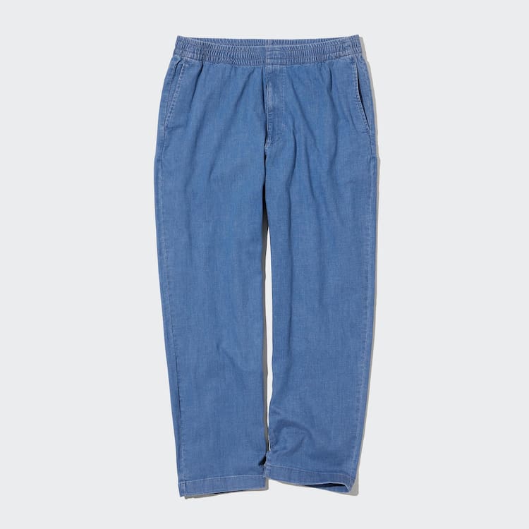 Uniqlo Relaxed Fit Ankle Length Nohavice Panske Modre | UJCAIZ-608