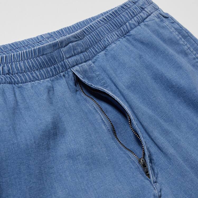 Uniqlo Relaxed Fit Ankle Length Nohavice Panske Modre | UJCAIZ-608