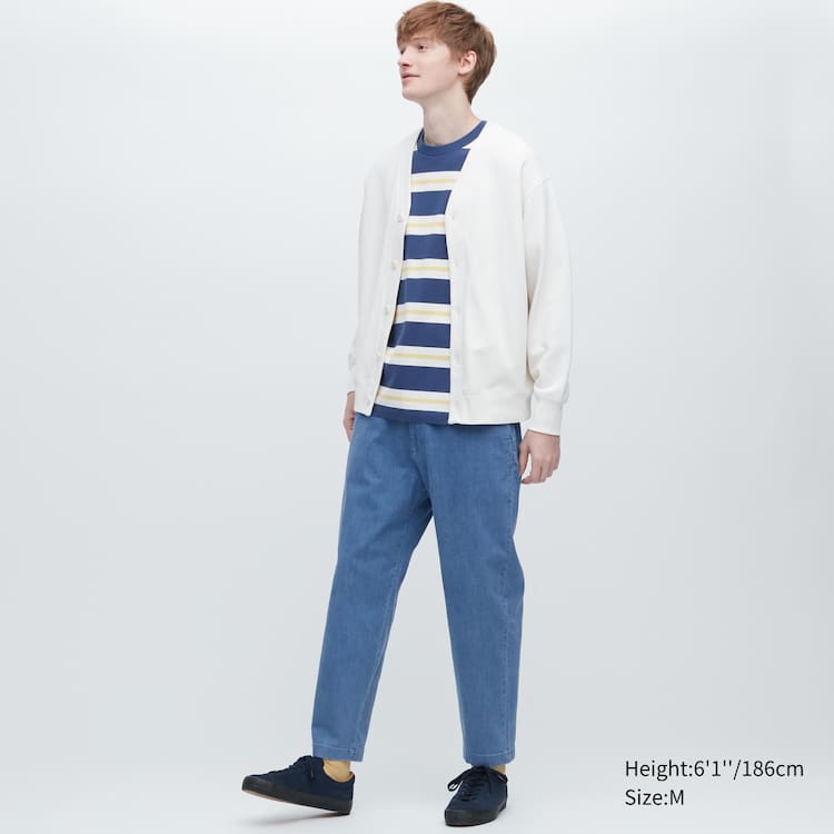 Uniqlo Relaxed Fit Ankle Length Nohavice Panske Modre | UJCAIZ-608