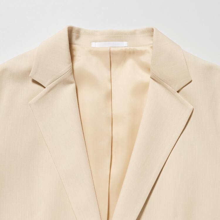Uniqlo Relaxed Tailored Bundy Damske Béžové | NVJARH-843