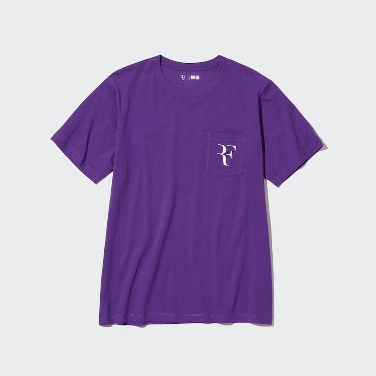 Uniqlo Roger Federer Rf Grafika Tricko Panske Nachový | XIYRCU-739