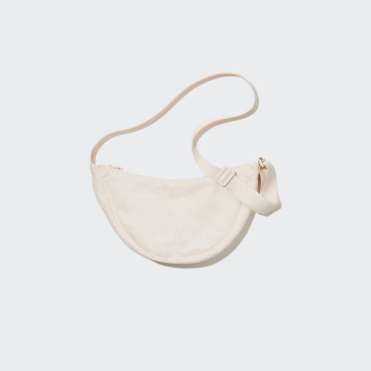 Uniqlo Round Mini Shoulder (Corduroy) Tasky Damske Biele | OIDXKQ-728