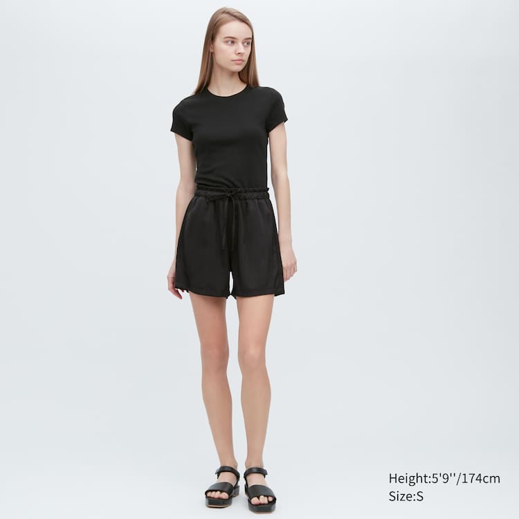 Uniqlo Satin Easy Loungewear Damske Čierne | TGVWDR-940
