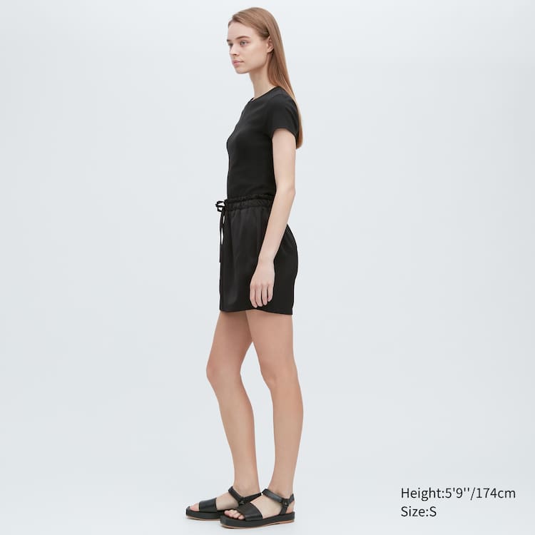 Uniqlo Satin Easy Loungewear Damske Čierne | TGVWDR-940