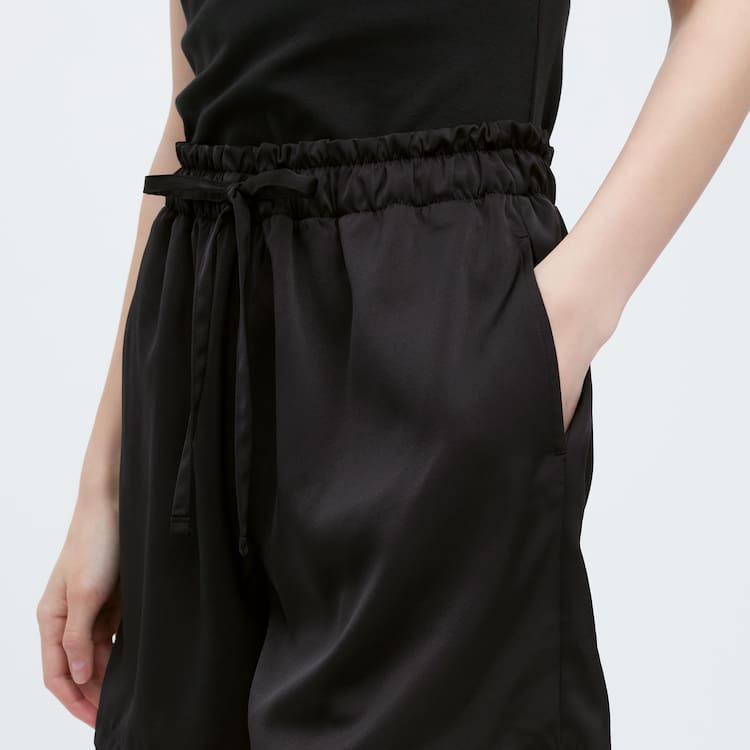 Uniqlo Satin Easy Loungewear Damske Čierne | TGVWDR-940