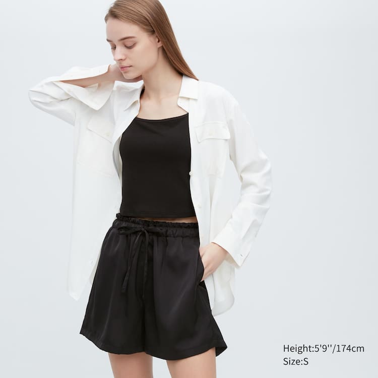 Uniqlo Satin Easy Loungewear Damske Čierne | TGVWDR-940