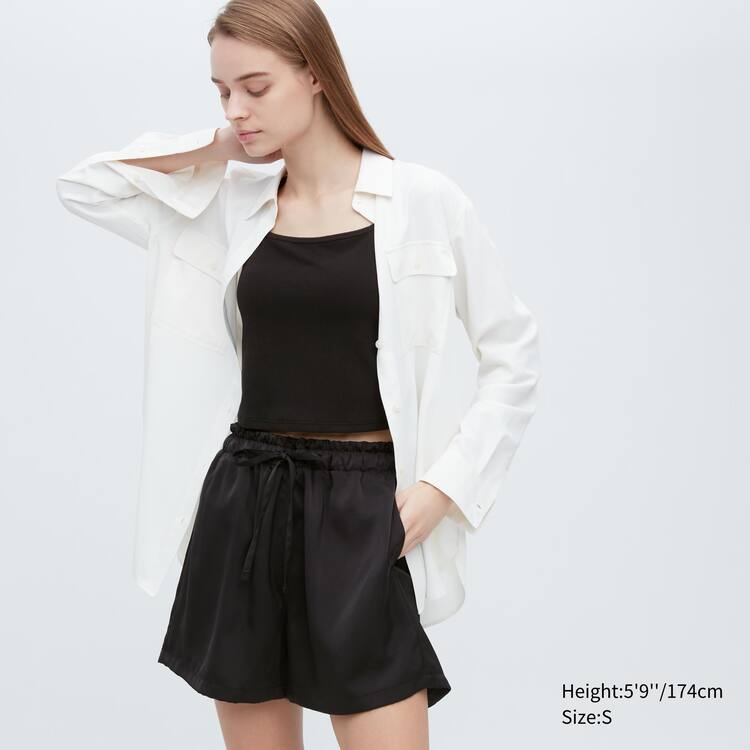 Uniqlo Satin Easy Sortky Damske Čierne | YZCJKW-930