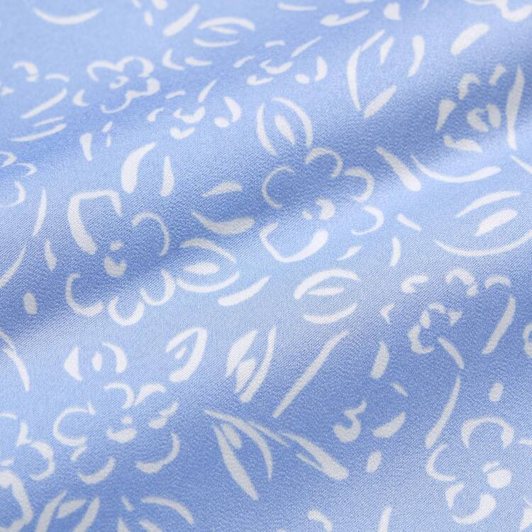 Uniqlo Satin Printed Pajamas (Kratke Sleeve) Loungewear Damske Modre | BNOIKR-385