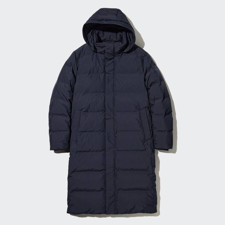 Uniqlo Seamless Down Long Kabáty Panske Čierne | OFHRSJ-604