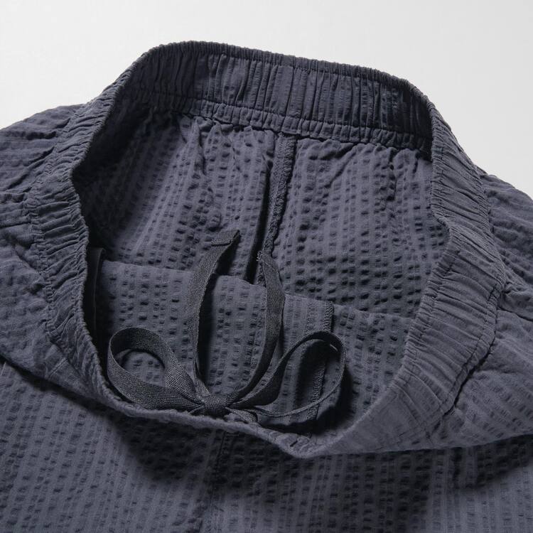 Uniqlo Seersucker Easy Nohavice Damske Tmavo Siva | YSACVU-713