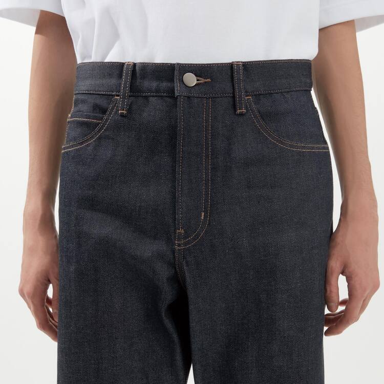 Uniqlo Selvedge Regular Fit Džínsy Panske Námornícka Modrá | PLIROE-624