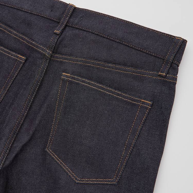 Uniqlo Selvedge Stretch Slim Fit (2020 Season) Džínsy Panske Námornícka Modrá | EZWNUQ-842