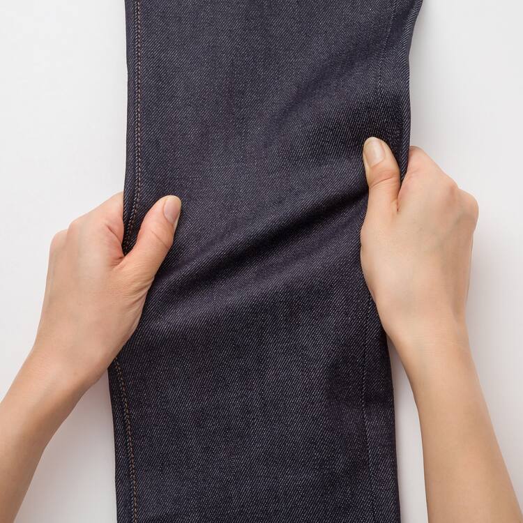 Uniqlo Selvedge Stretch Slim Fit (2020 Season) Džínsy Panske Námornícka Modrá | QJZYRI-296