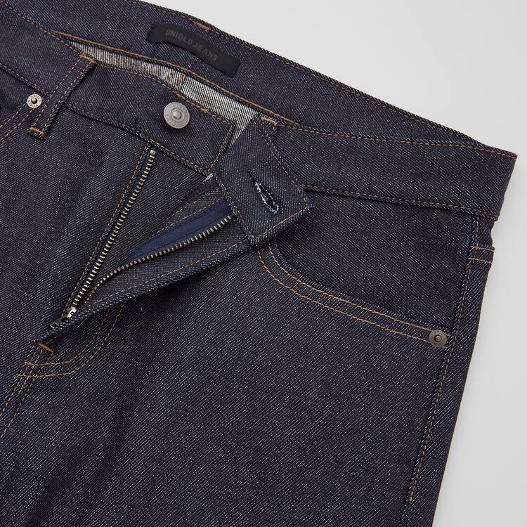 Uniqlo Selvedge Stretch Slim Fit (2021 Season) Džínsy Panske Námornícka Modrá | PJVOUK-684