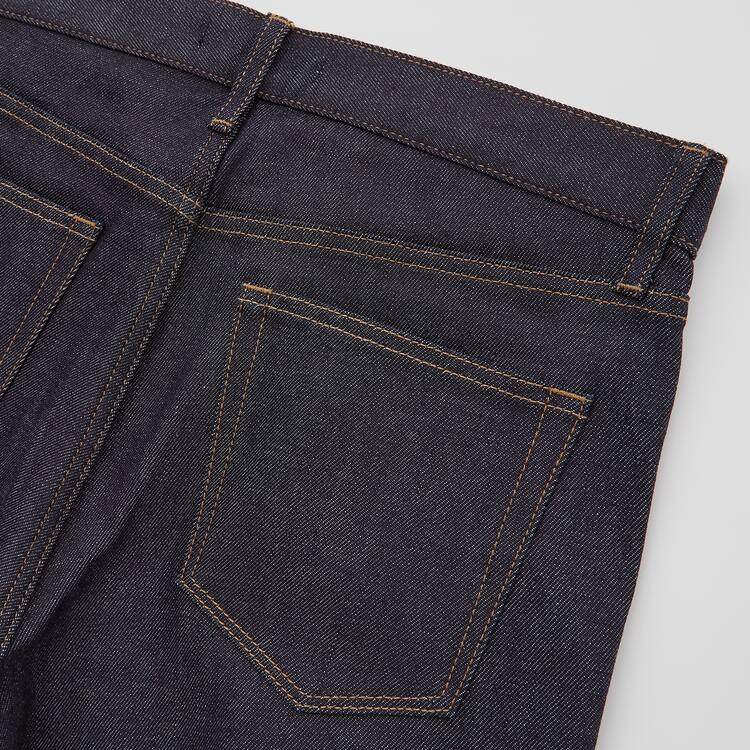 Uniqlo Selvedge Stretch Slim Fit (2021 Season) Džínsy Panske Námornícka Modrá | PJVOUK-684