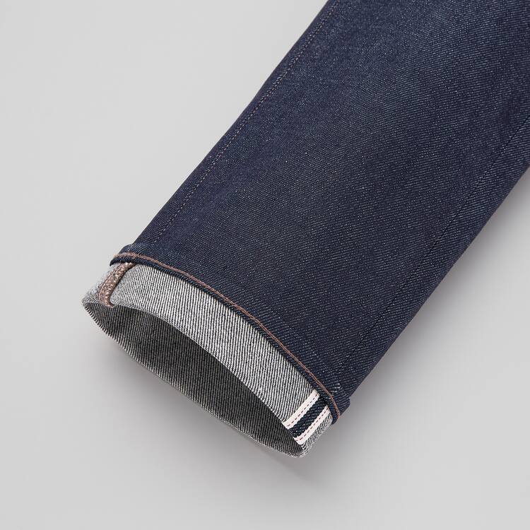 Uniqlo Selvedge Stretch Slim Fit (2021 Season) Džínsy Panske Námornícka Modrá | WJOMDV-890