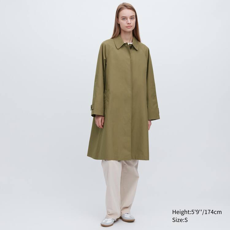 Uniqlo Single Breasted Kabáty Damske Olivovo Zelená | LGTWXH-401