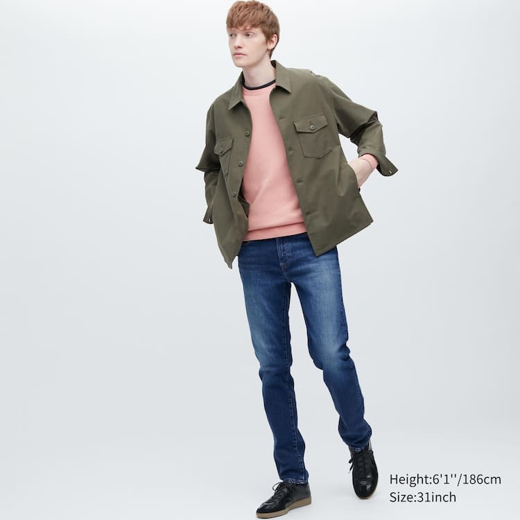Uniqlo Slim Fit Džínsy Panske Modre | ZOXHYN-385