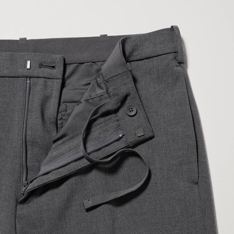 Uniqlo Smart Ankle Length (Long) Nohavice Panske Siva | FSRBUO-384