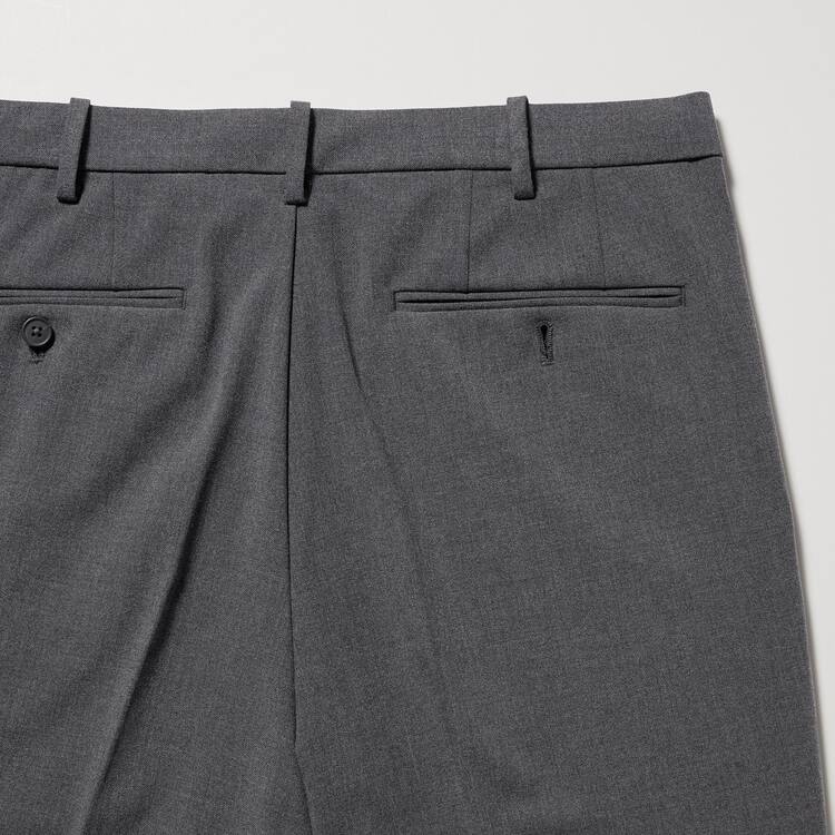 Uniqlo Smart Ankle Length (Long) Nohavice Panske Siva | FSRBUO-384