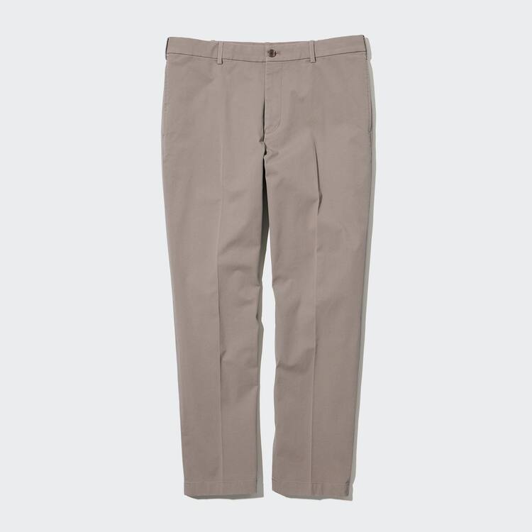 Uniqlo Smart Bavlnene Ankle Length (Long) Nohavice Panske Béžové | BYNFWG-605