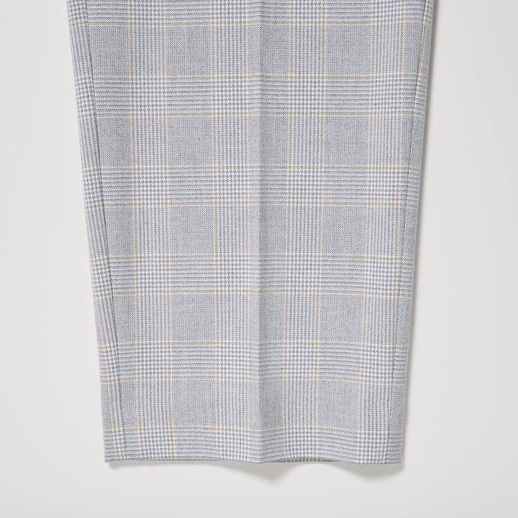 Uniqlo Smart Checked Ankle Length Nohavice Damske Svetlo Siva | MJOATX-520