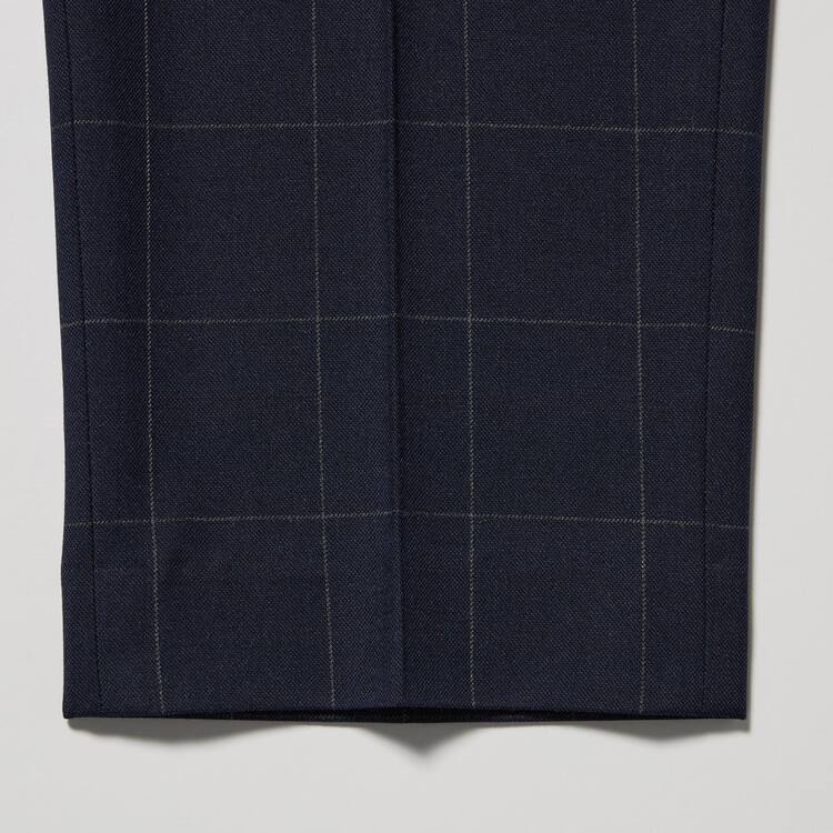 Uniqlo Smart Patterned Ankle Length Nohavice Panske Námornícka Modrá | NFXTEU-145