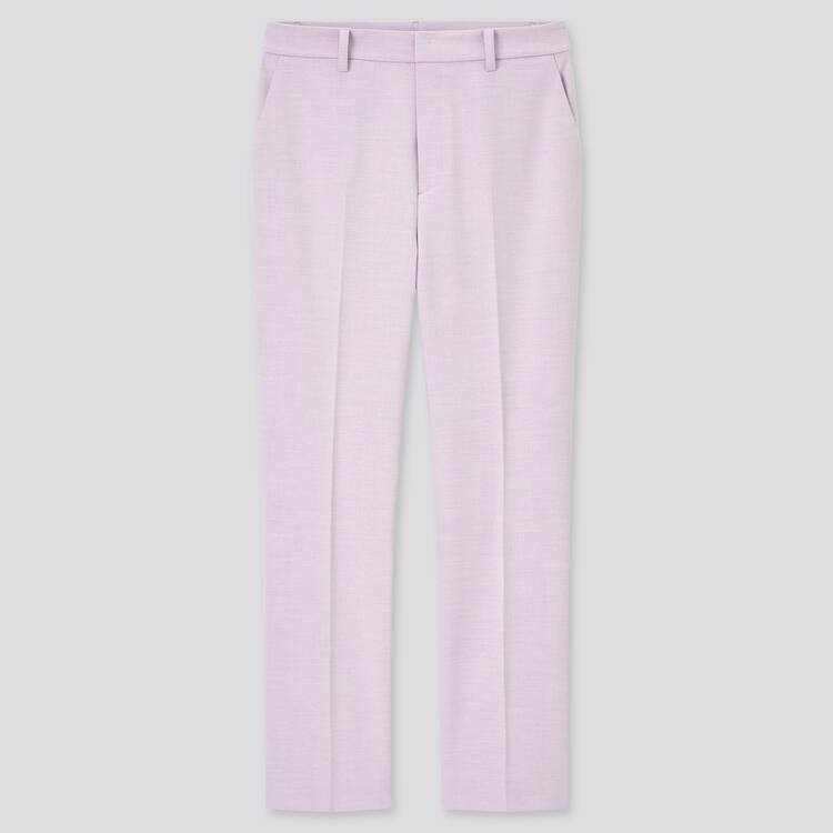 Uniqlo Smart Pohodlie Ankle Length (2021 Season) Nohavice Damske Svetlo Nachový | JOMCYX-109