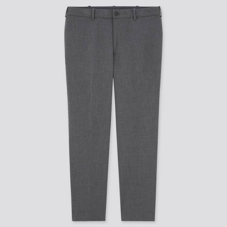 Uniqlo Smart Pohodlie Ankle Length (Long) (2021 Season) Nohavice Panske Siva | AZPWXK-841