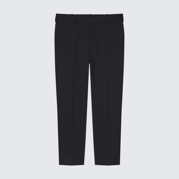 Uniqlo Smart Pohodlie Ankle Length Nohavice Panske Čierne | RZNLKI-137