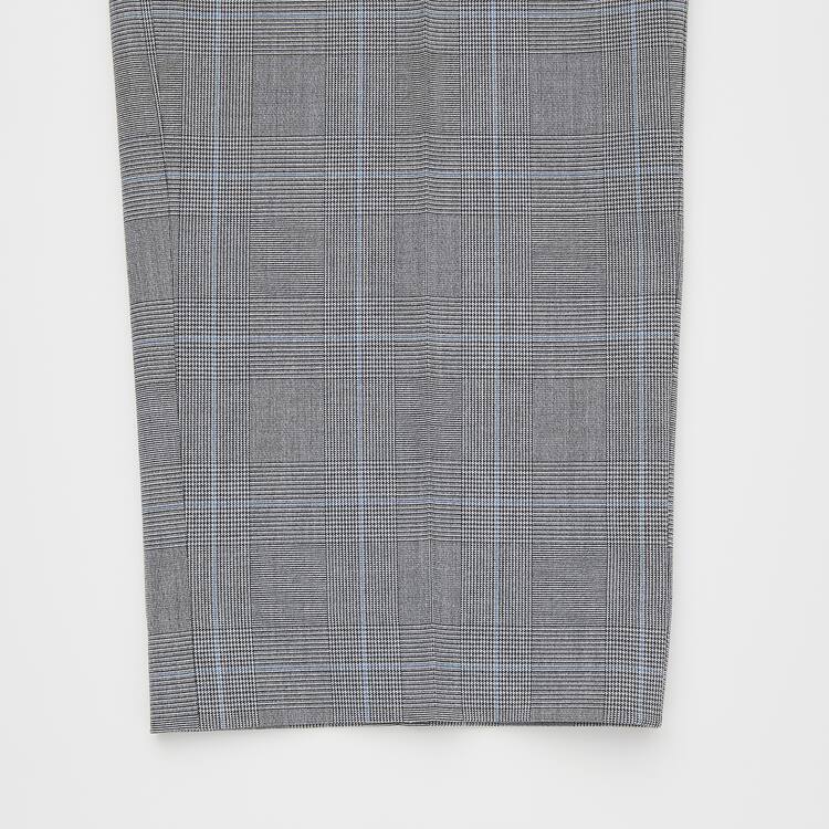 Uniqlo Smart Pohodlie Glen Checked Ankle Length (Long) Nohavice Panske Siva | ZOBCPA-206