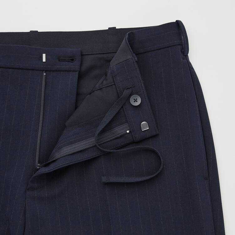 Uniqlo Smart Pruhované Ankle Length Nohavice Panske Modre | SUPOEX-075