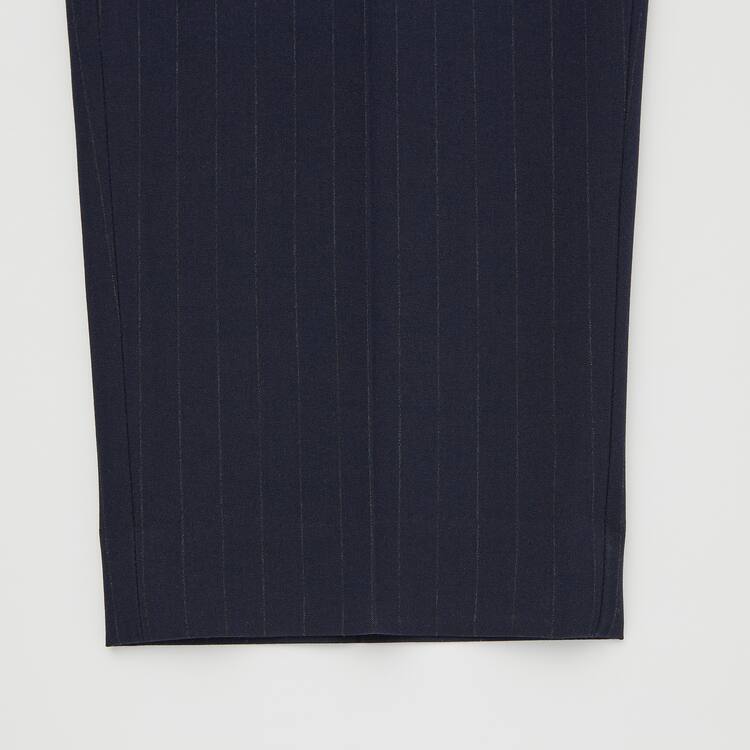 Uniqlo Smart Pruhované Ankle Length Nohavice Panske Modre | SUPOEX-075