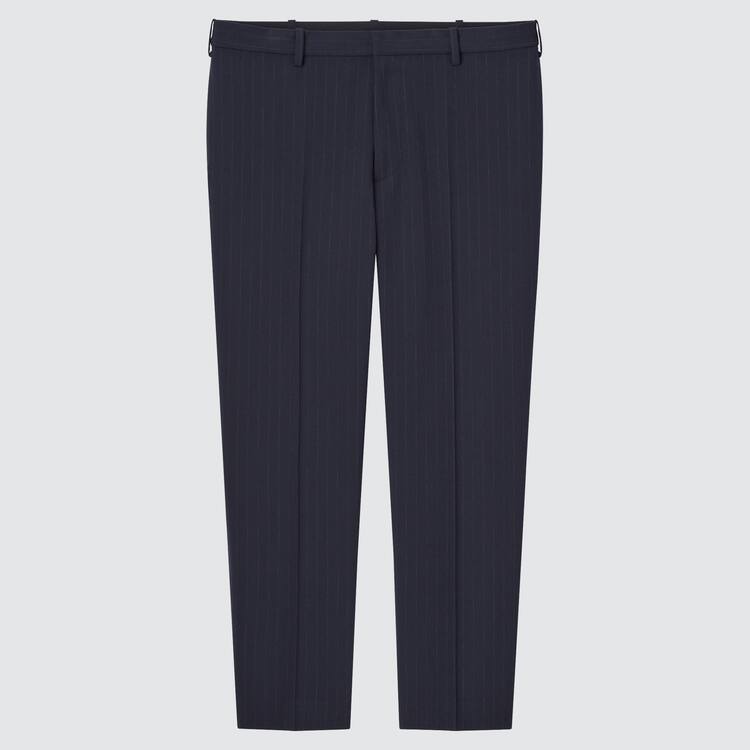 Uniqlo Smart Pruhované Ankle Length Nohavice Panske Modre | SUPOEX-075