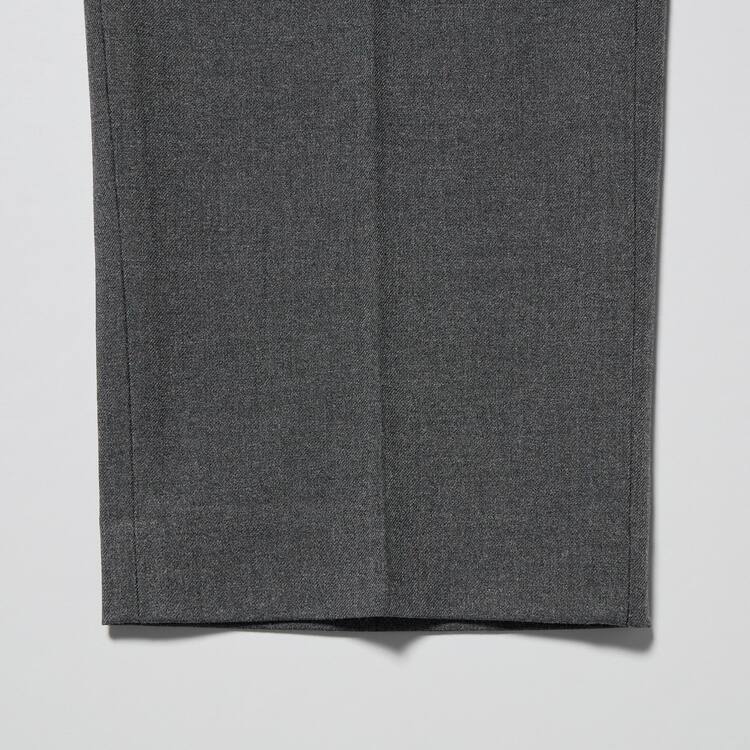 Uniqlo Smart Vlna-like Ankle Length (Long) Nohavice Panske Siva | JLCMZO-392